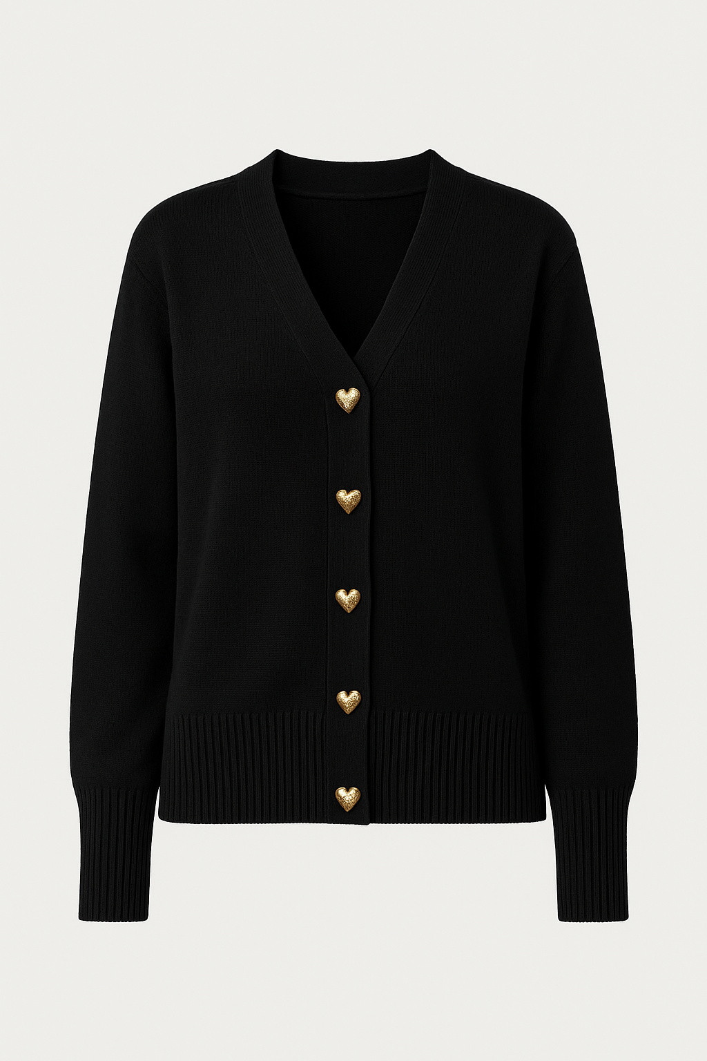 Aveline | Women's Heart-Button Knit Cardigan