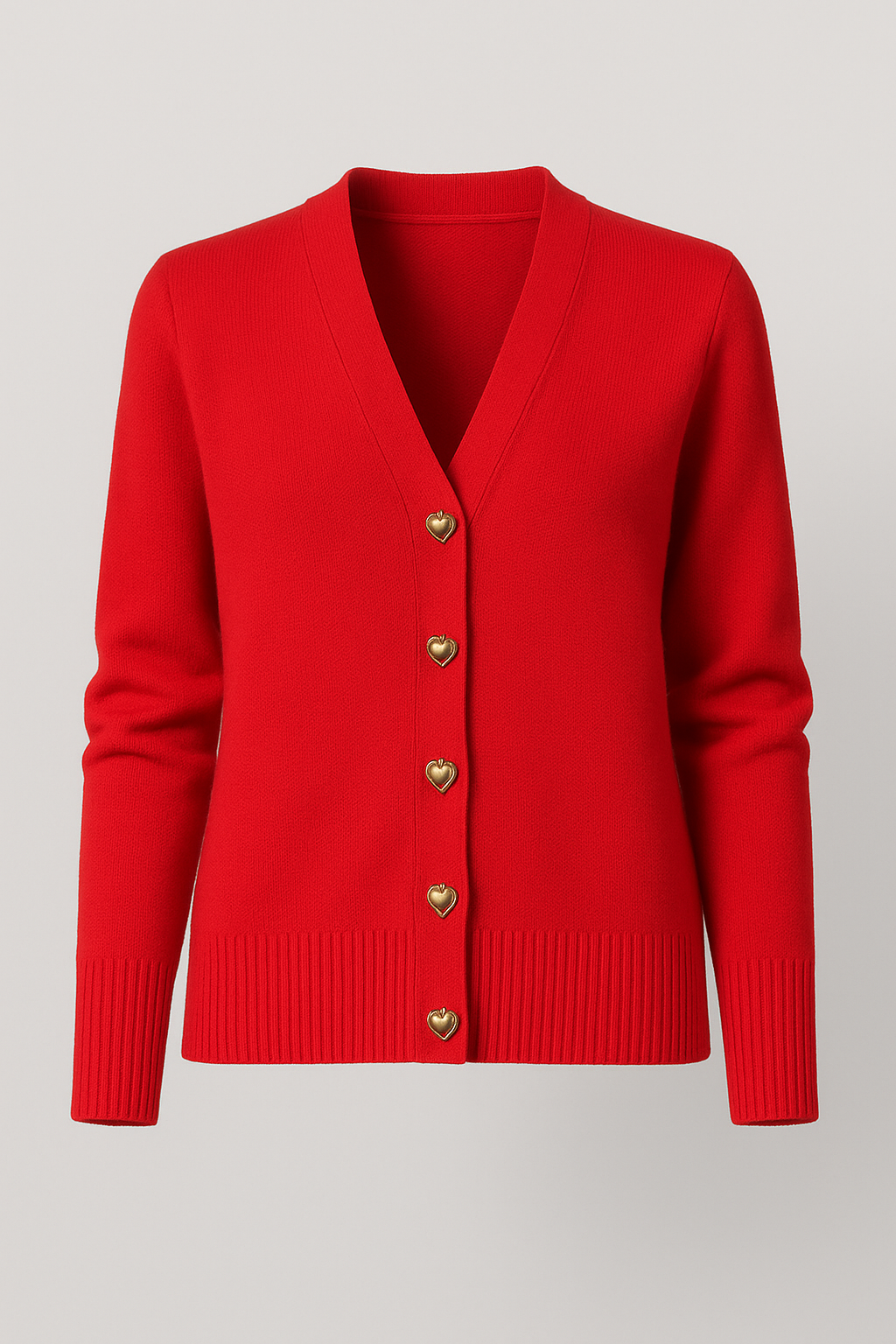 Aveline | Women's Heart-Button Knit Cardigan