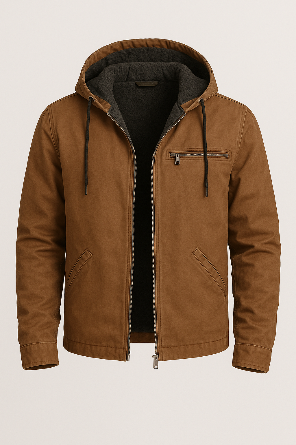 Luca | Stylish Fleece-Lined Hooded Jacket