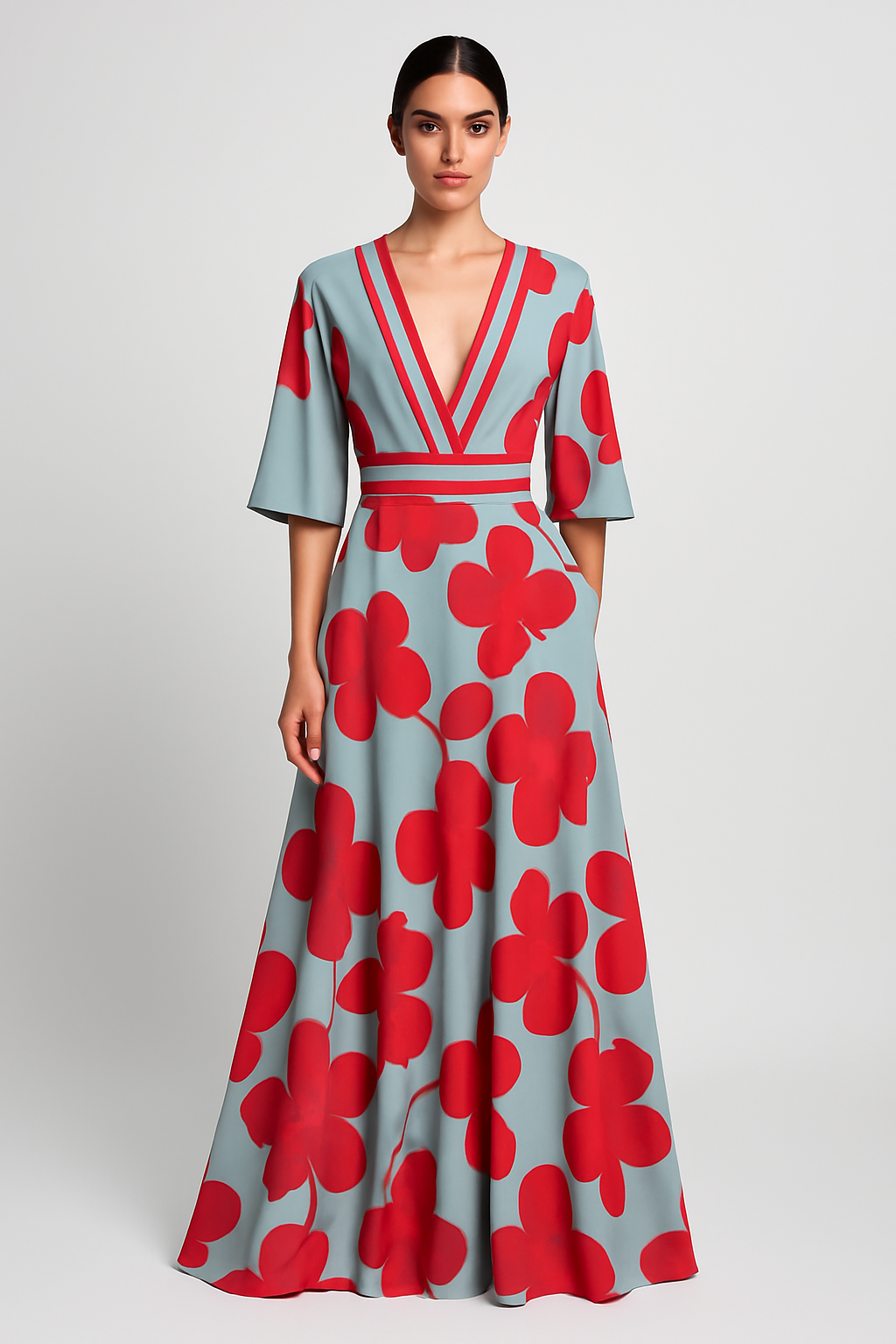 Claire | Women's Elegant Maxi Floral Dress
