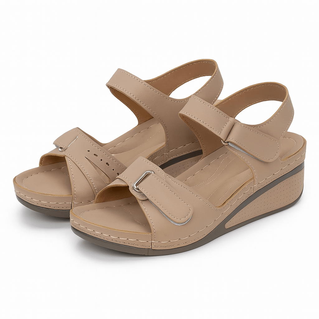 Selene – Comfortable Adjustable Wedge Sandals