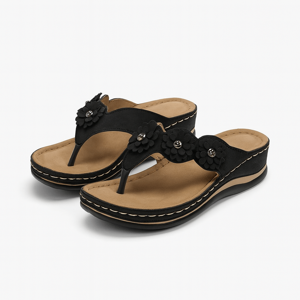 Iris | Wedge Toe-Post Sandals