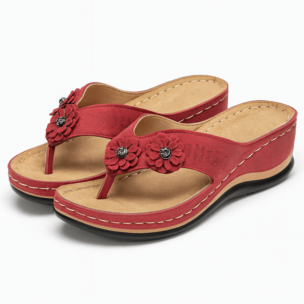 Iris | Wedge Toe-Post Sandals