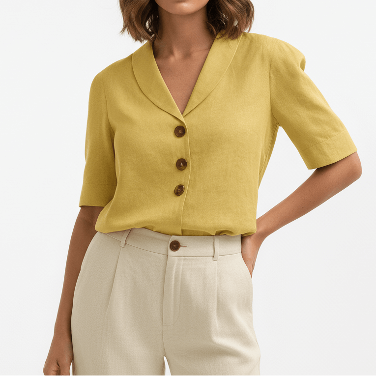 Elise – Classic Collar Blouse