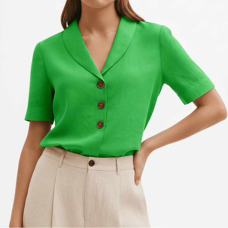 Elise – Classic Collar Blouse