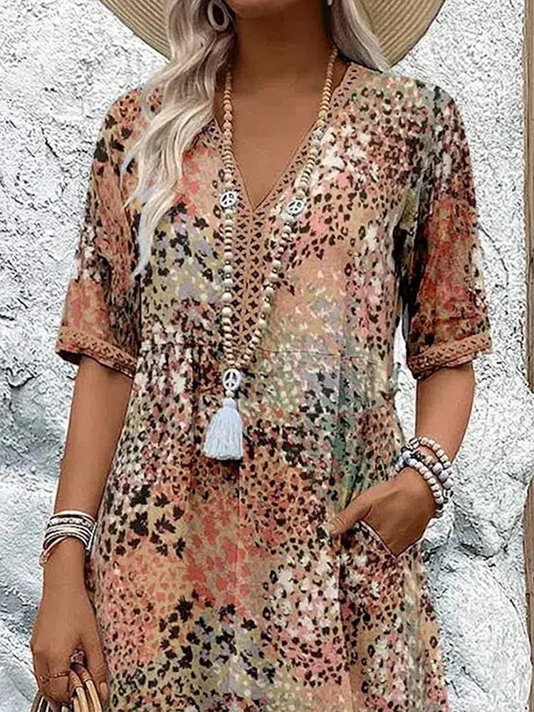 Clara | Women's Elegant Floral Midi Dress