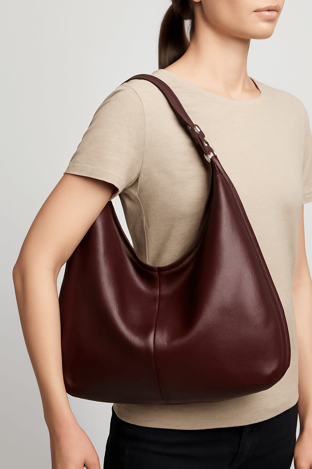Grace | Women Casual Leather Hobo Bag