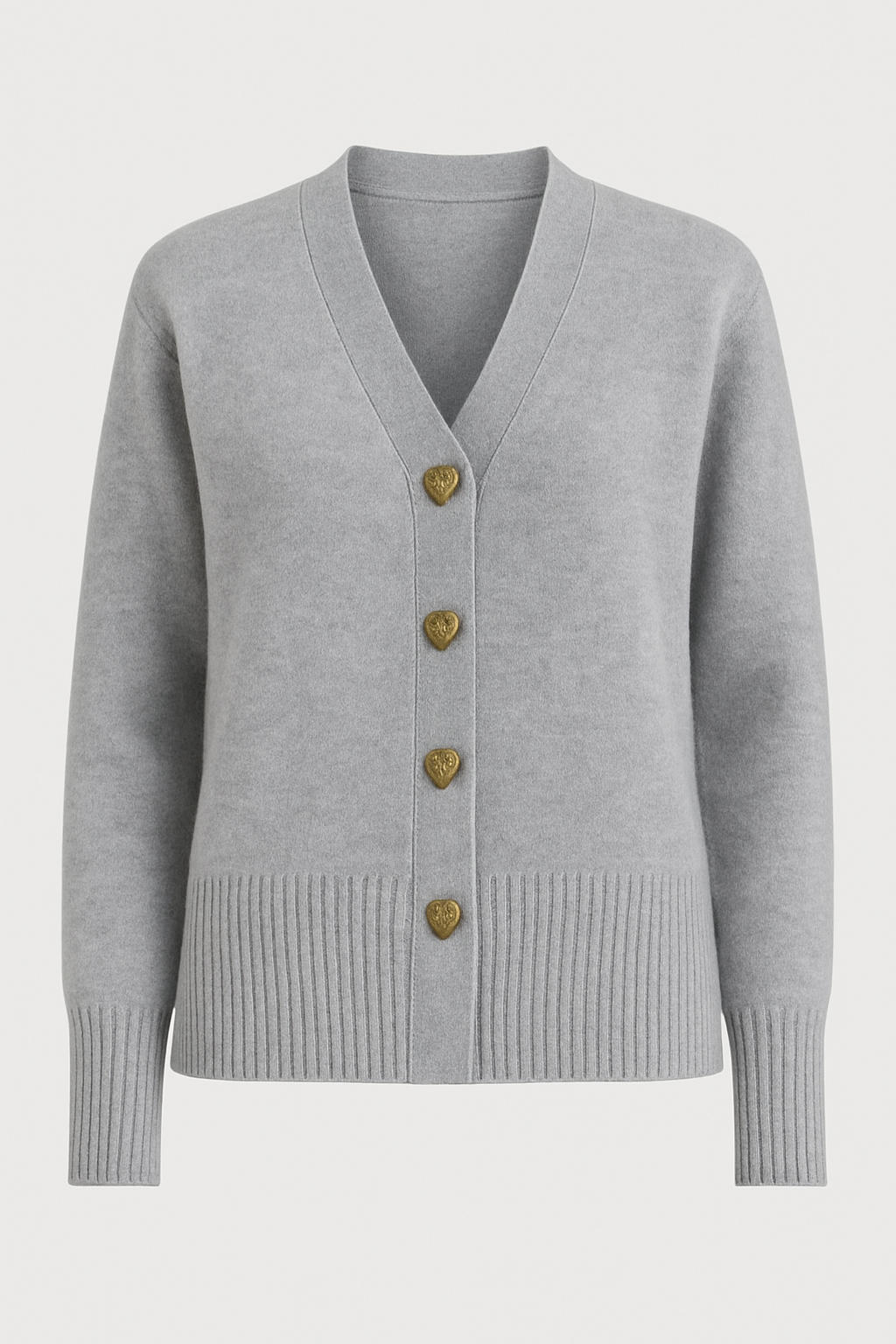 Aveline | Women's Heart-Button Knit Cardigan