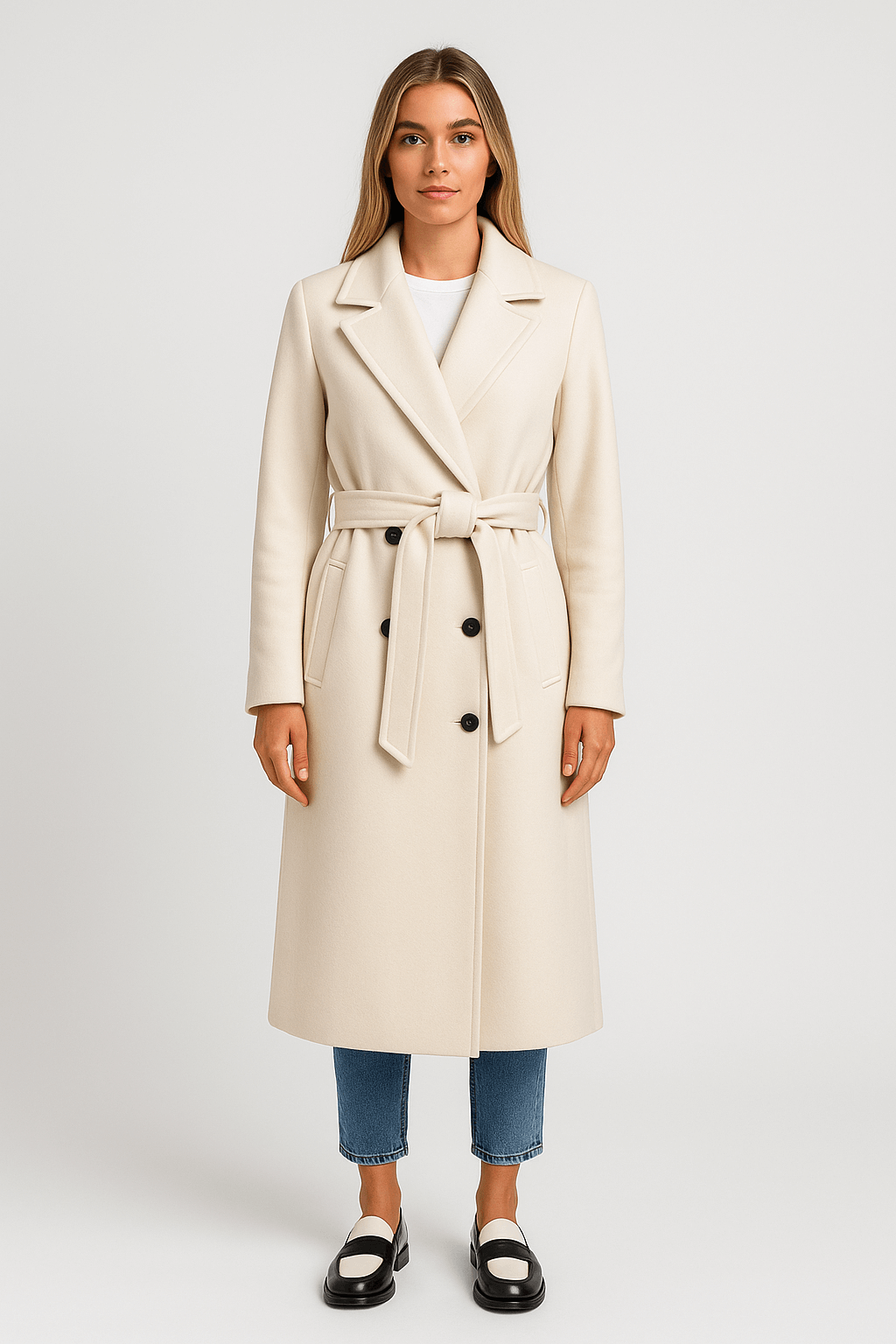 Harper | Women Timeless Double-Breasted Wool Coat