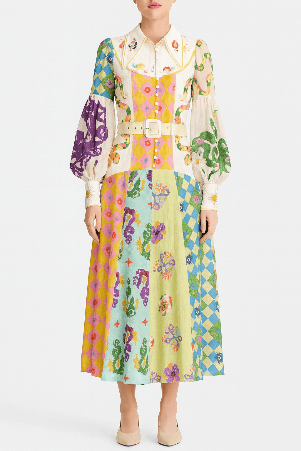 Clara | Vintage Patchwork Dress