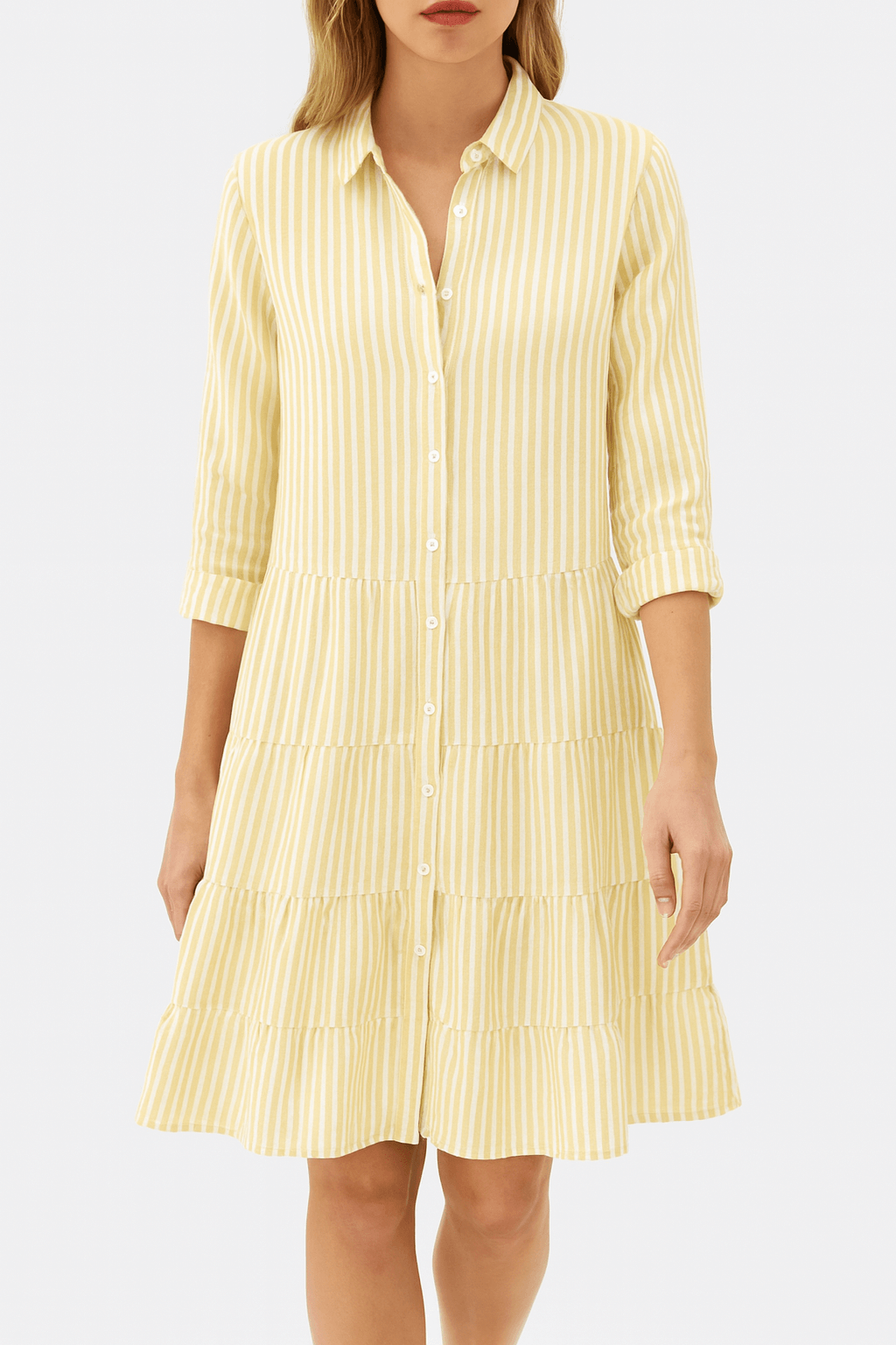 Clara | Striped Shirt Dress