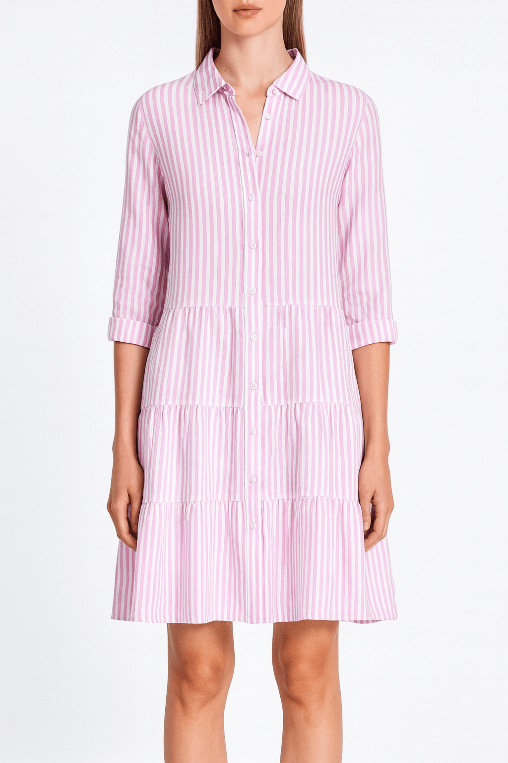 Clara | Striped Shirt Dress
