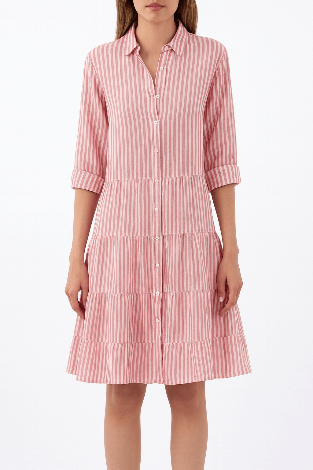 Clara | Striped Shirt Dress