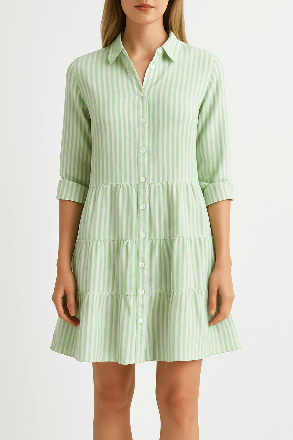 Clara | Striped Shirt Dress