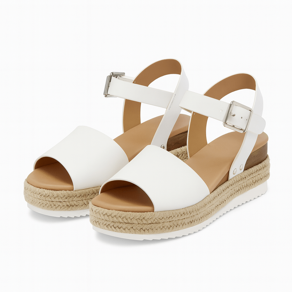 Alina | Open-Toe Wedge Platform Sandals