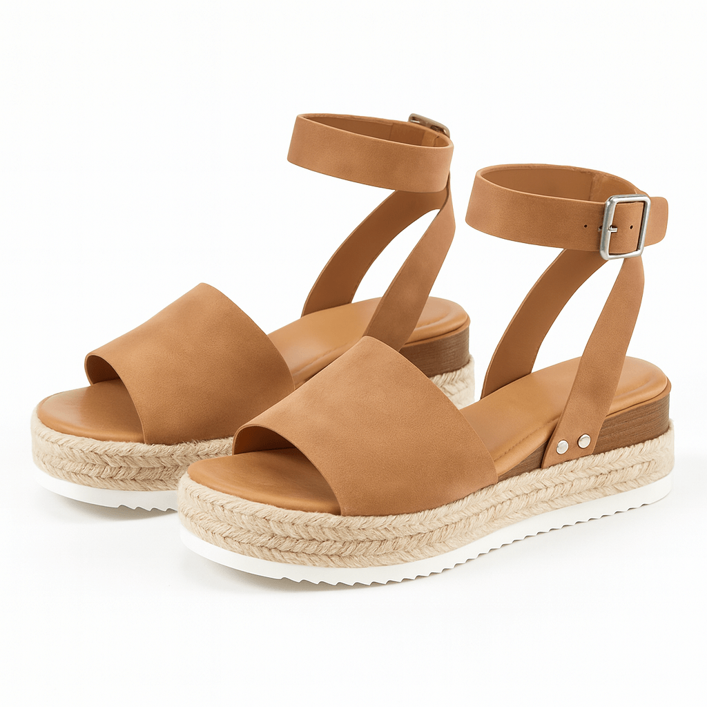 Alina | Open-Toe Wedge Platform Sandals