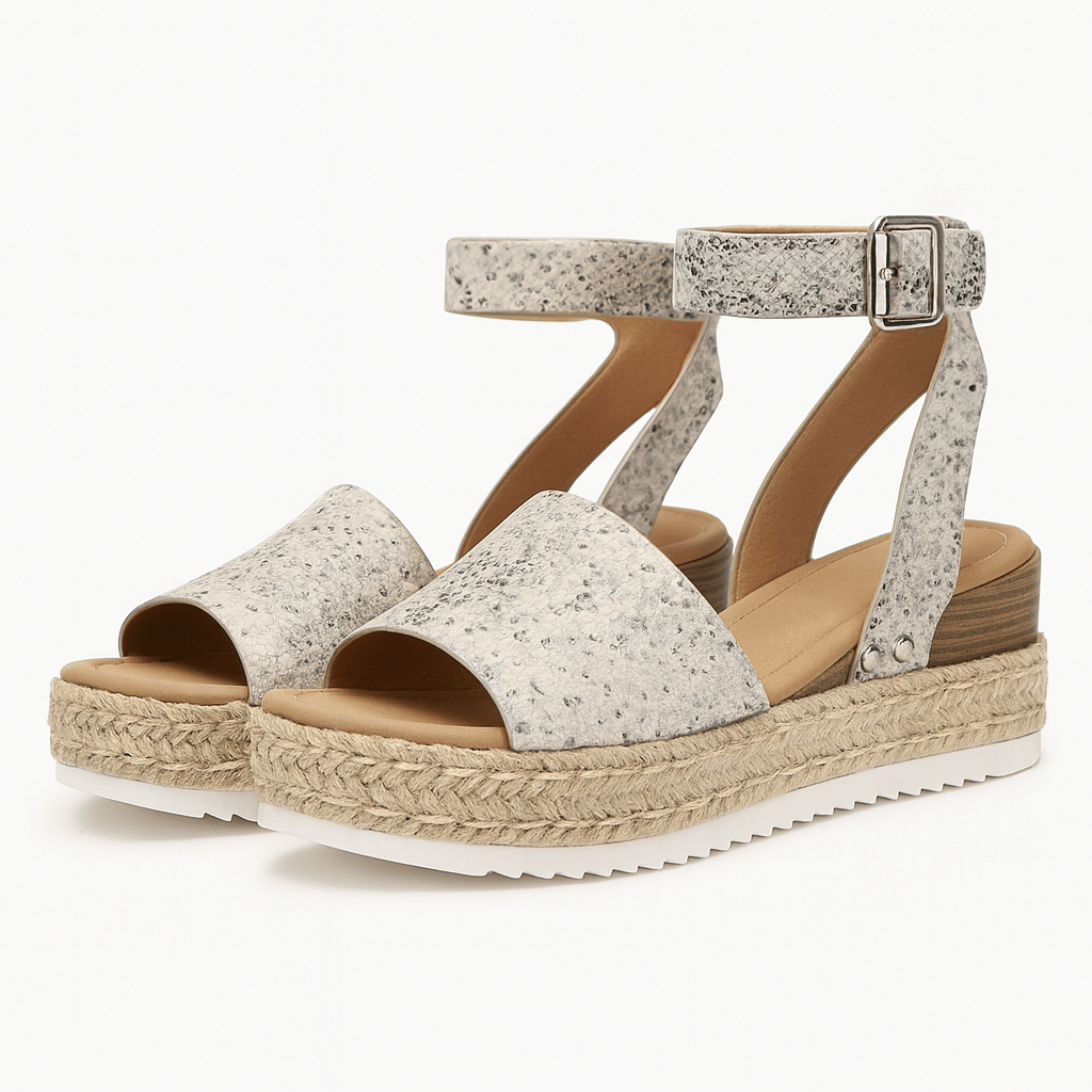 Alina | Open-Toe Wedge Platform Sandals