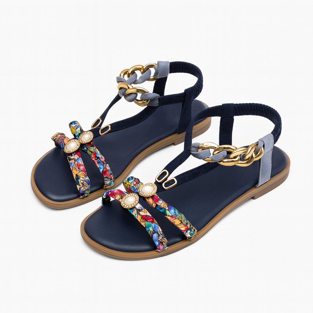 Marielle | Slingback Sandals with Pearl Detailing