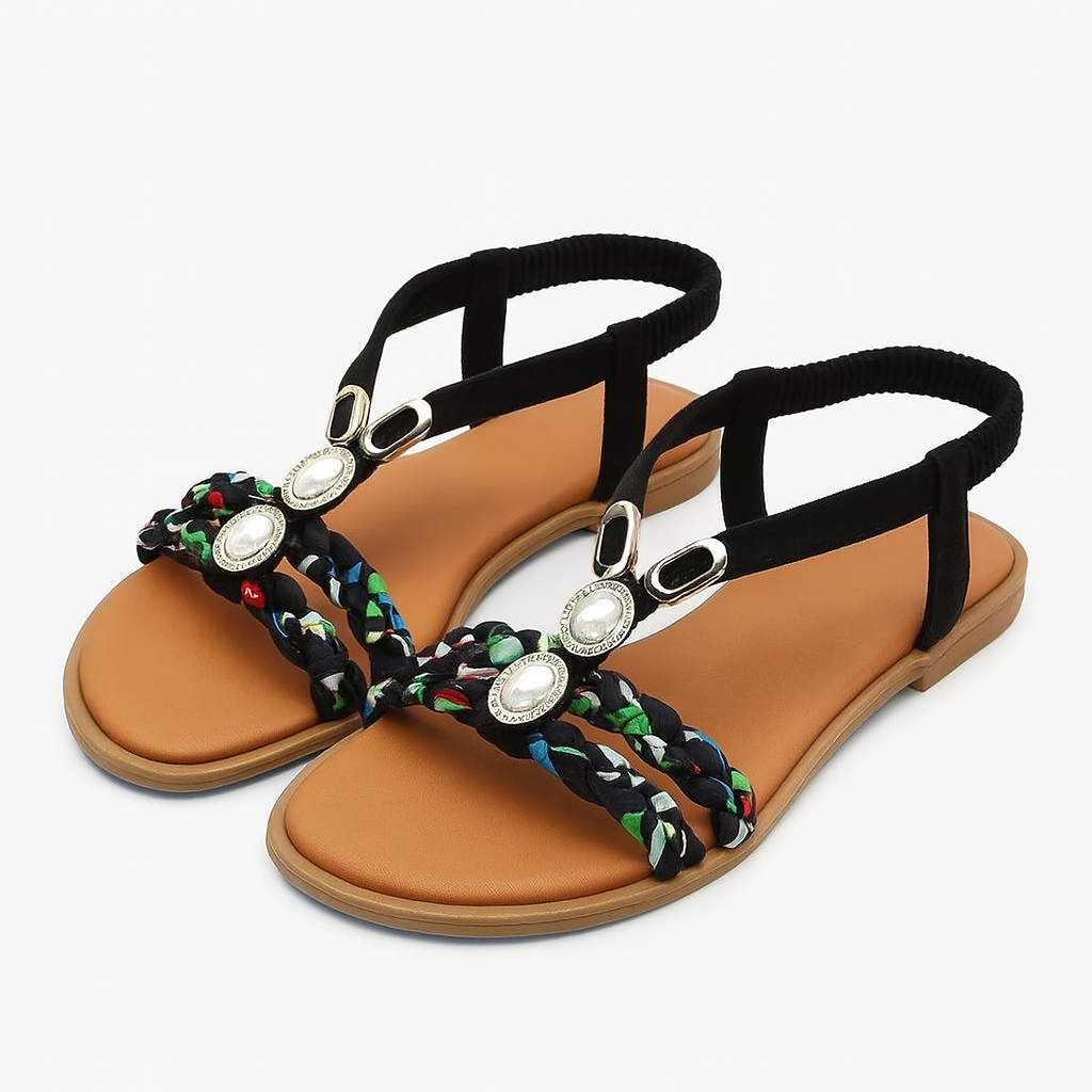 Marielle | Slingback Sandals with Pearl Detailing