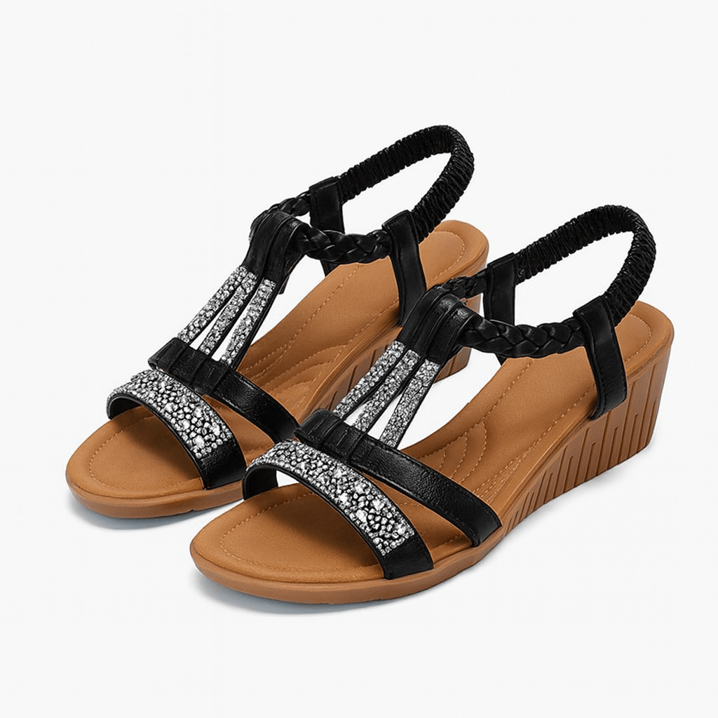 Elise | Crystal Embellished Sandals