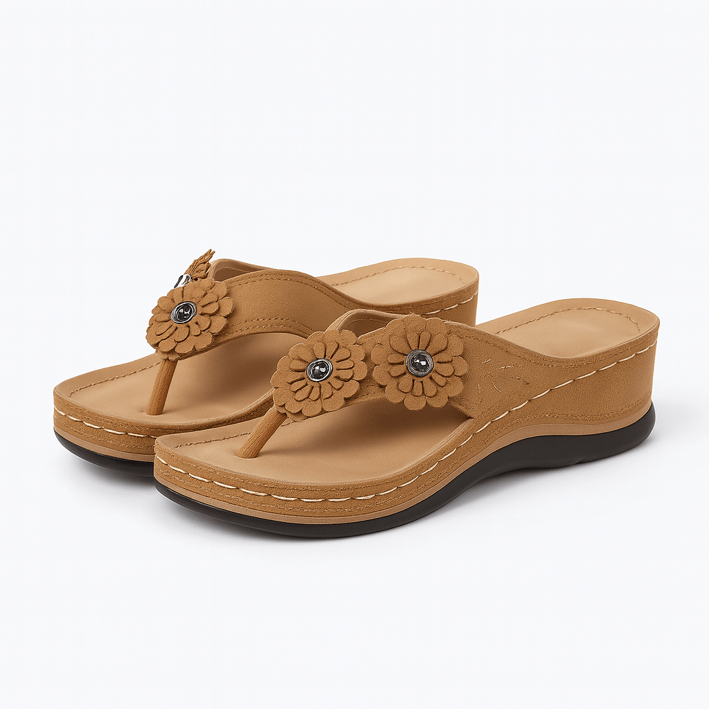 Iris | Wedge Toe-Post Sandals