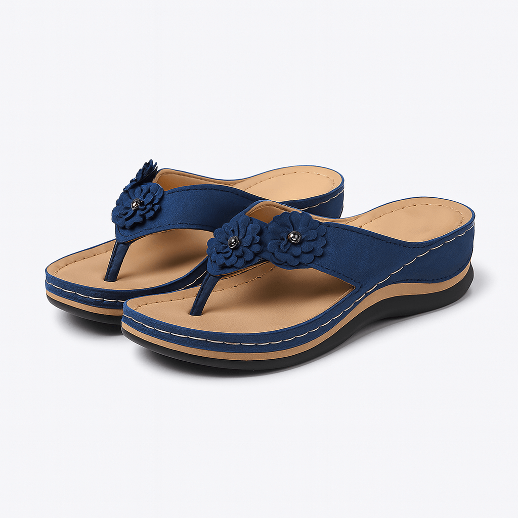 Iris | Wedge Toe-Post Sandals