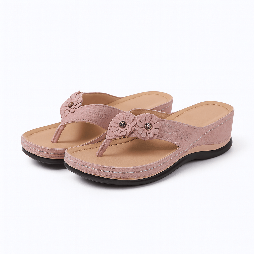 Iris | Wedge Toe-Post Sandals