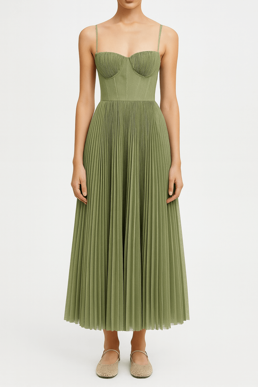 Gracie | Ruched Midi Dress