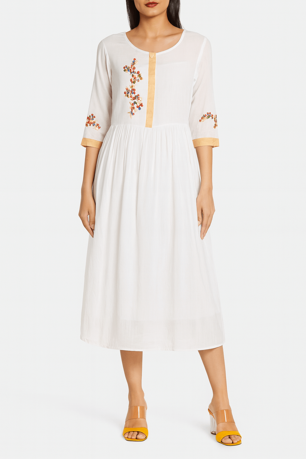 Paisley | Embroidered Linen Dress