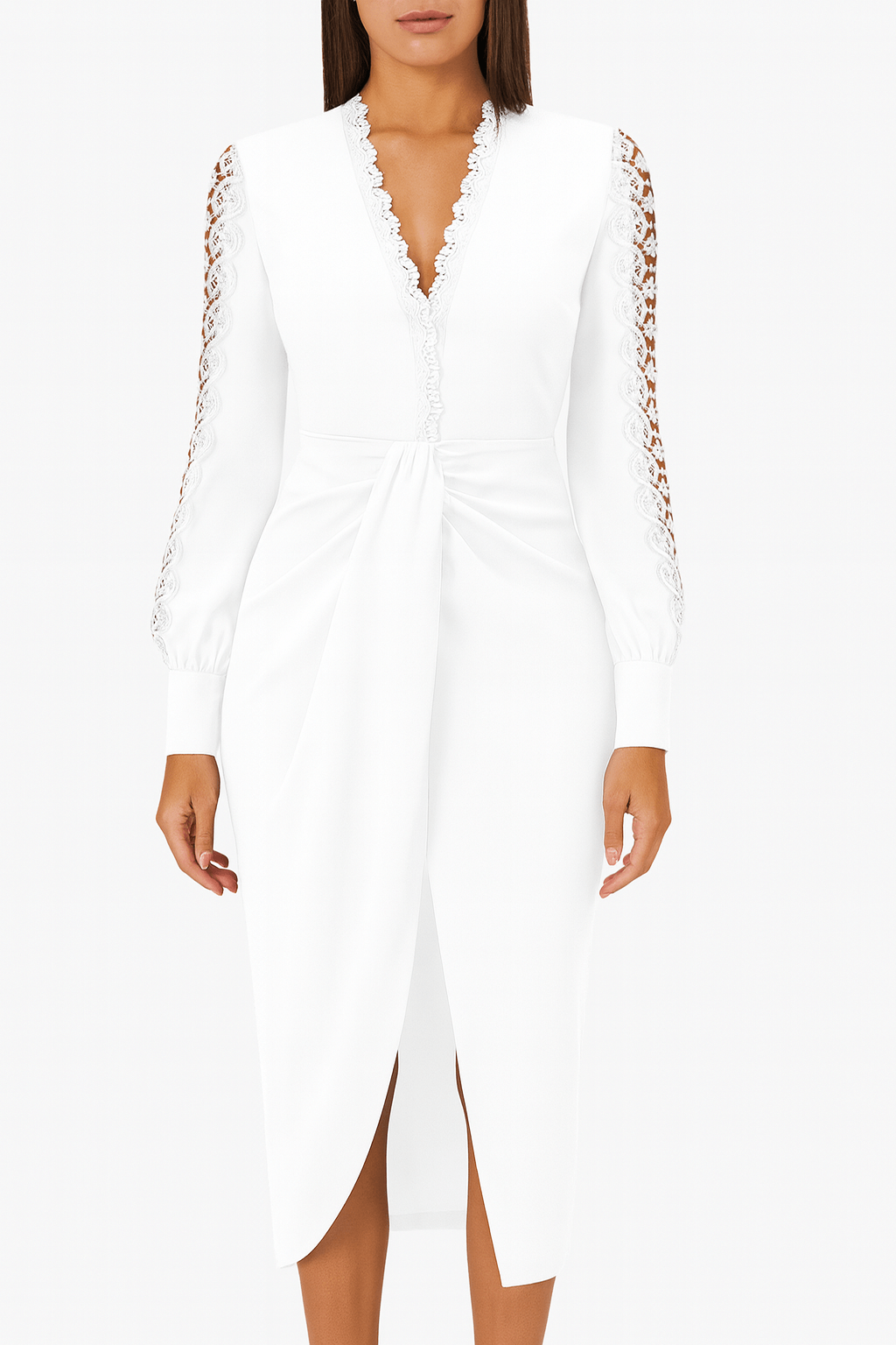 Aaliyah | Lace Wrap Dress