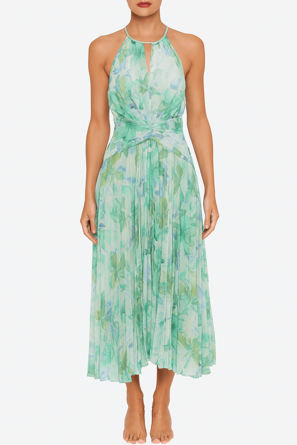 Amelia | Pleated Midi Dress