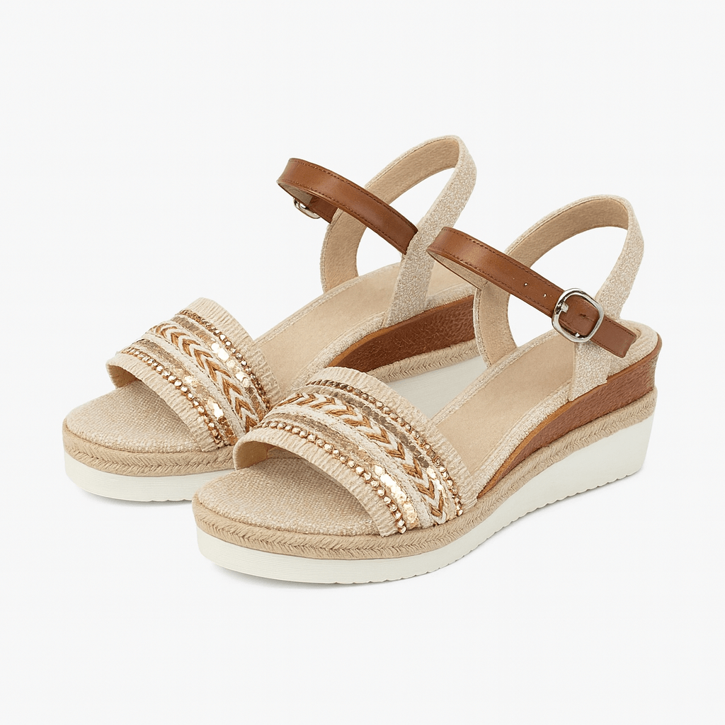 Evie | Boho Wedge Sandals