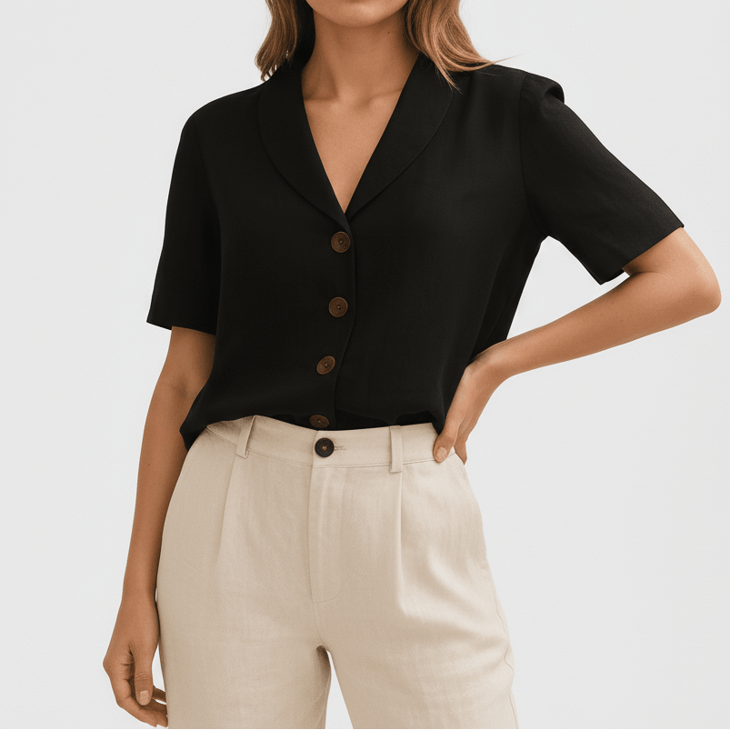 Elise – Classic Collar Blouse