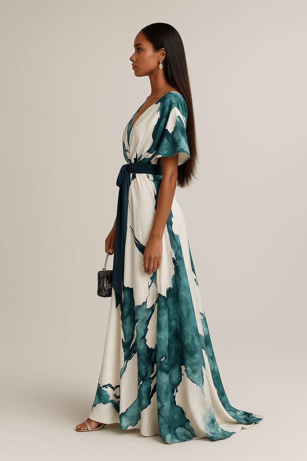 Arwen | Tie-Waist Wrap Maxi Dress